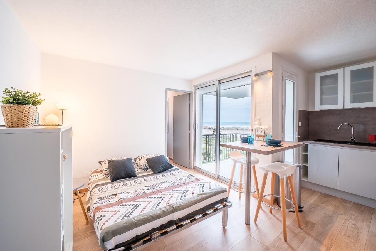 Le Bleu Soleil - Bel Appt Pour 4 Vue Mer Le Barcarès Exterior foto